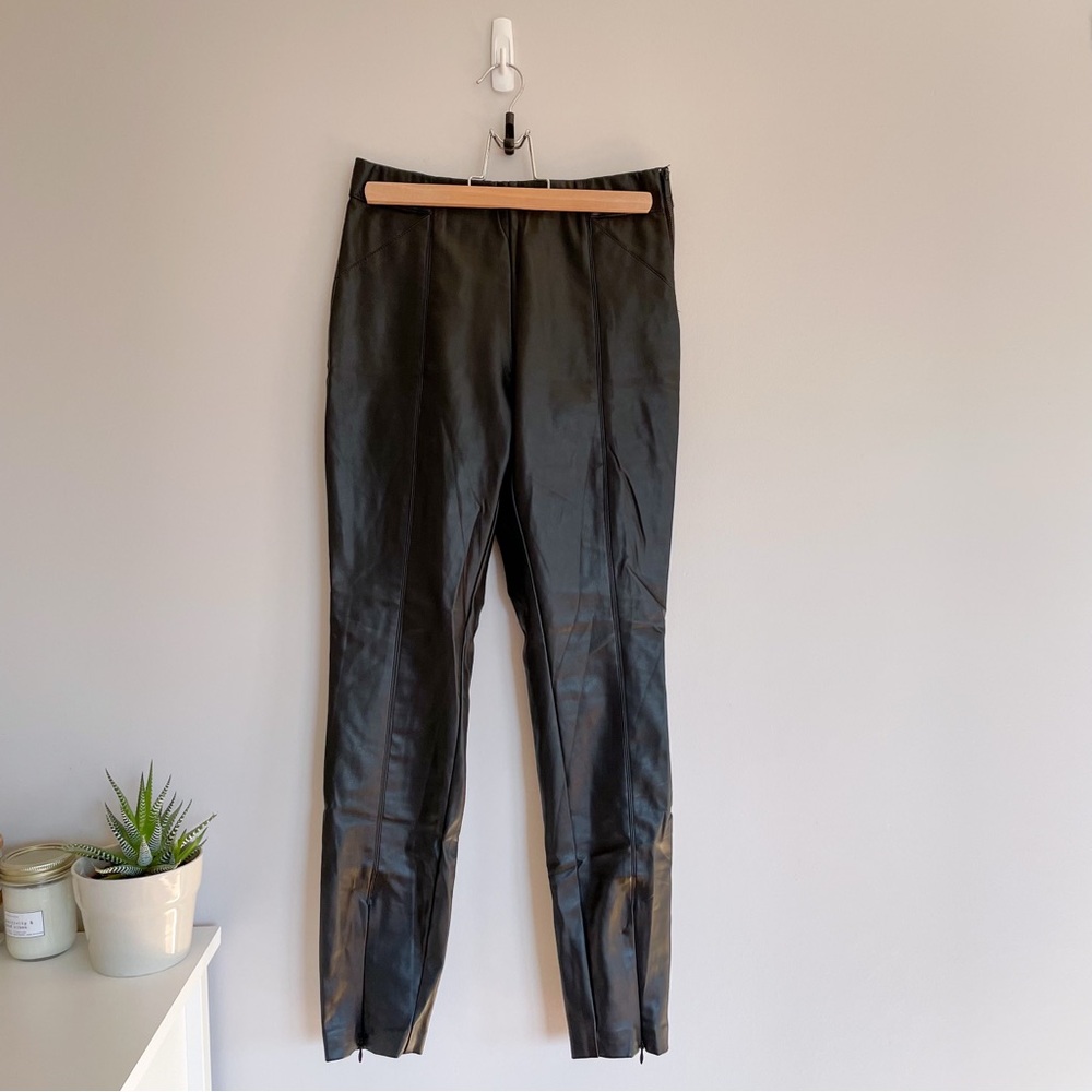 Zara | faux leather leggings, M